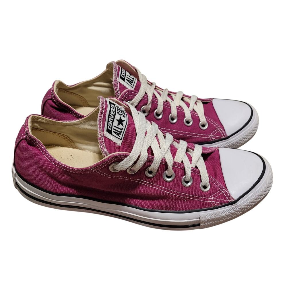 Converse All Star Low Top Canvas Shoes Womens 9, Men's 7 Purple Skate Sneakers